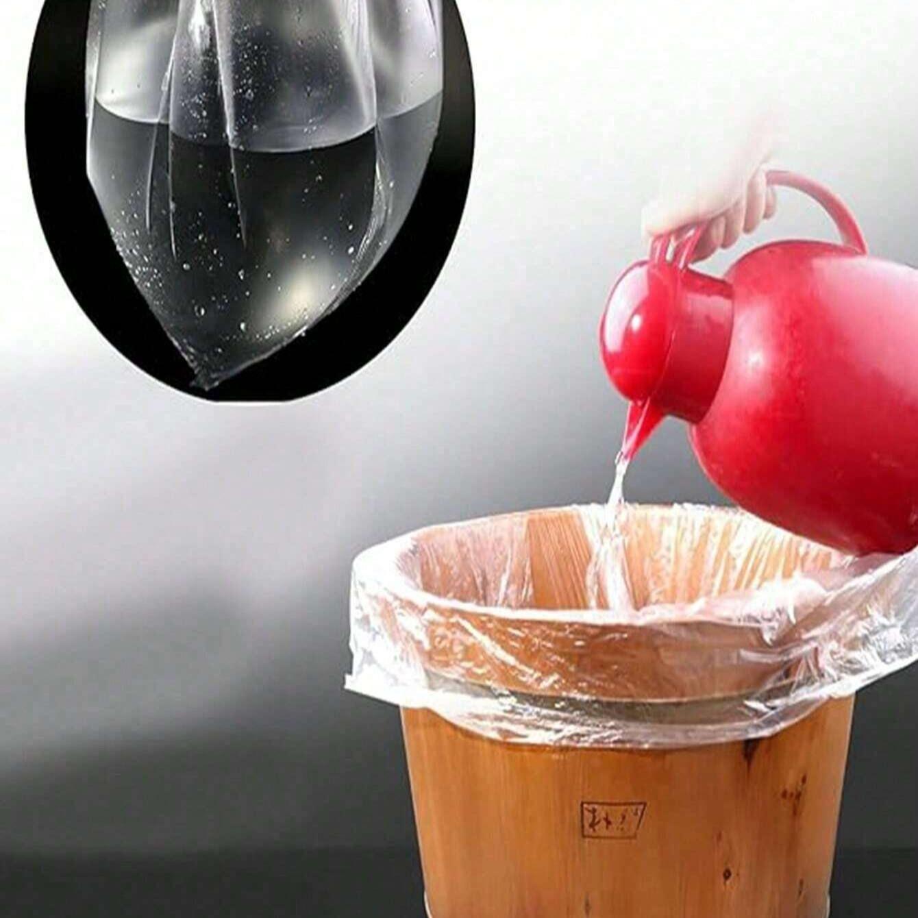 50/100 Disposable Foot Bath Bags, Portable Plastic Foot Spa Liners, Large Thin Foot Bath Inner Lining, Ideal for Home & Hotel Use