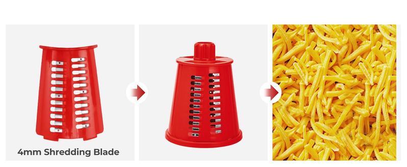 Susteas 5-in-1 Rotary Cheese & Veggie Grater – Suction Base, Retro Green Mandoline for Easy Shredding & Slicing (Dishwasher Safe) Kitchen Utensils Ergonomic with