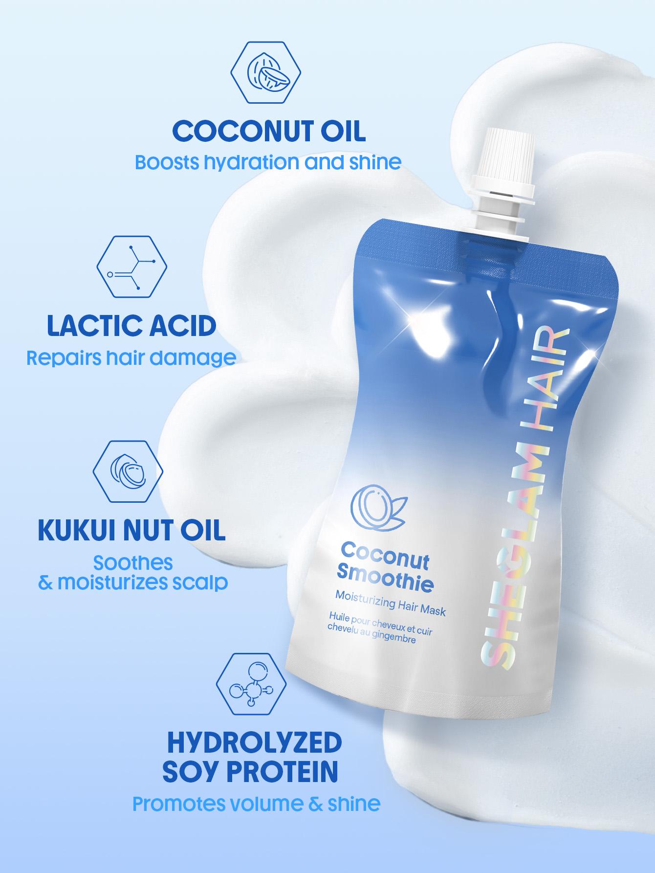 SHEGLAM HAIR-Coconut Smoothie Moisturizing Hair Mask-80g Moisture Hydrate Hydrating Haircare Moisturizer-Effortlessbeauty