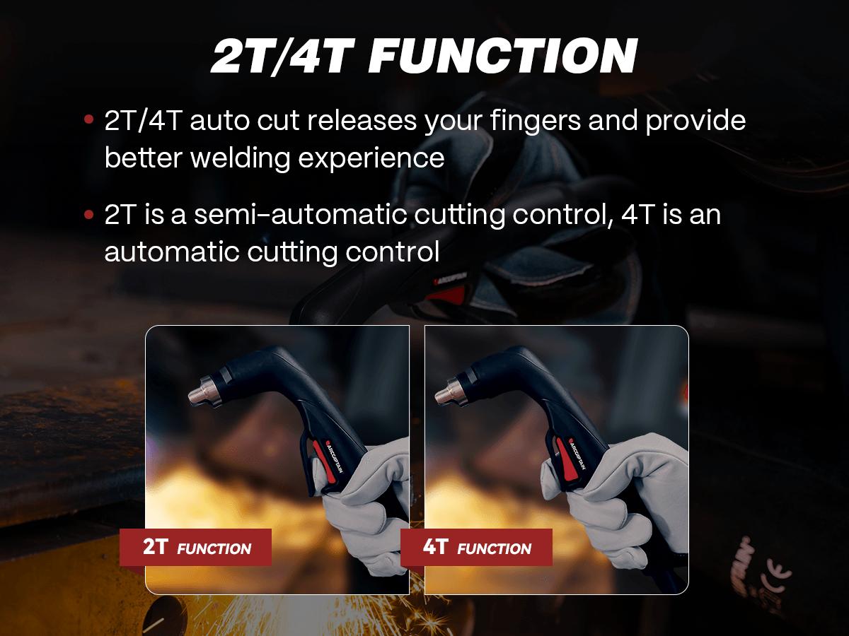 Arccaptain CUT55 Non-HF Plasma Cutter, Blowback Non-HF Pilot Arc Plasma Cutting Machine, Large LED Display IGBT Inverter 110/220V Dual Voltage, 3/5" Clean Cut, Mesh Cutting, Rust Removal, PA PT Adjustable, Black Friday Deals, Xmax Gift for Man and Dad