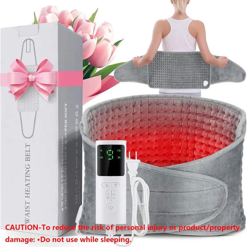 Electric Heating Pad, Menstrual Uterus Waist Body Warmer 9 Heat Level Timer, Multifunctional Heating Blanket for Home Office Winter Cozy Gifts