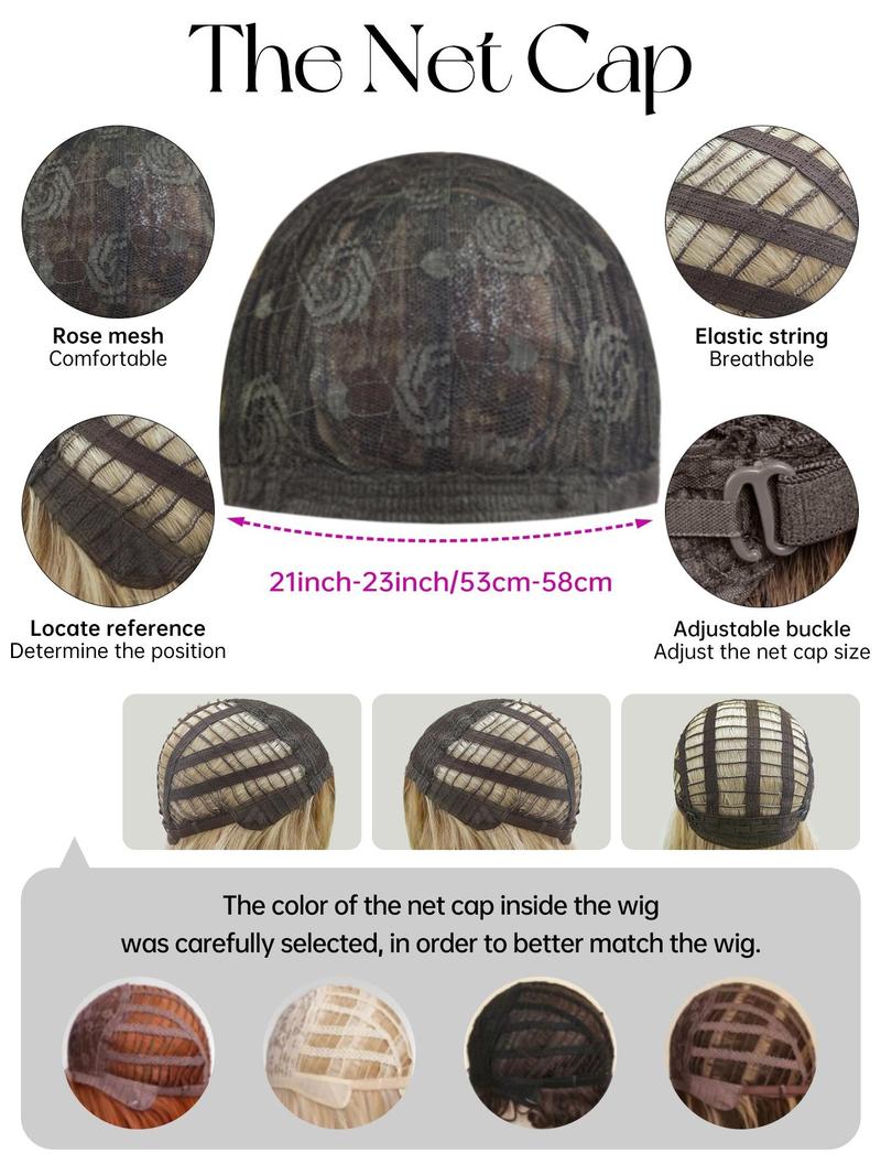 26 Inch Long Curly Wig with Bangs, Realistic Wave Style Synthetic Hair, Heat Resistant, Suitable for Girls Daily Wear and Party Decorations