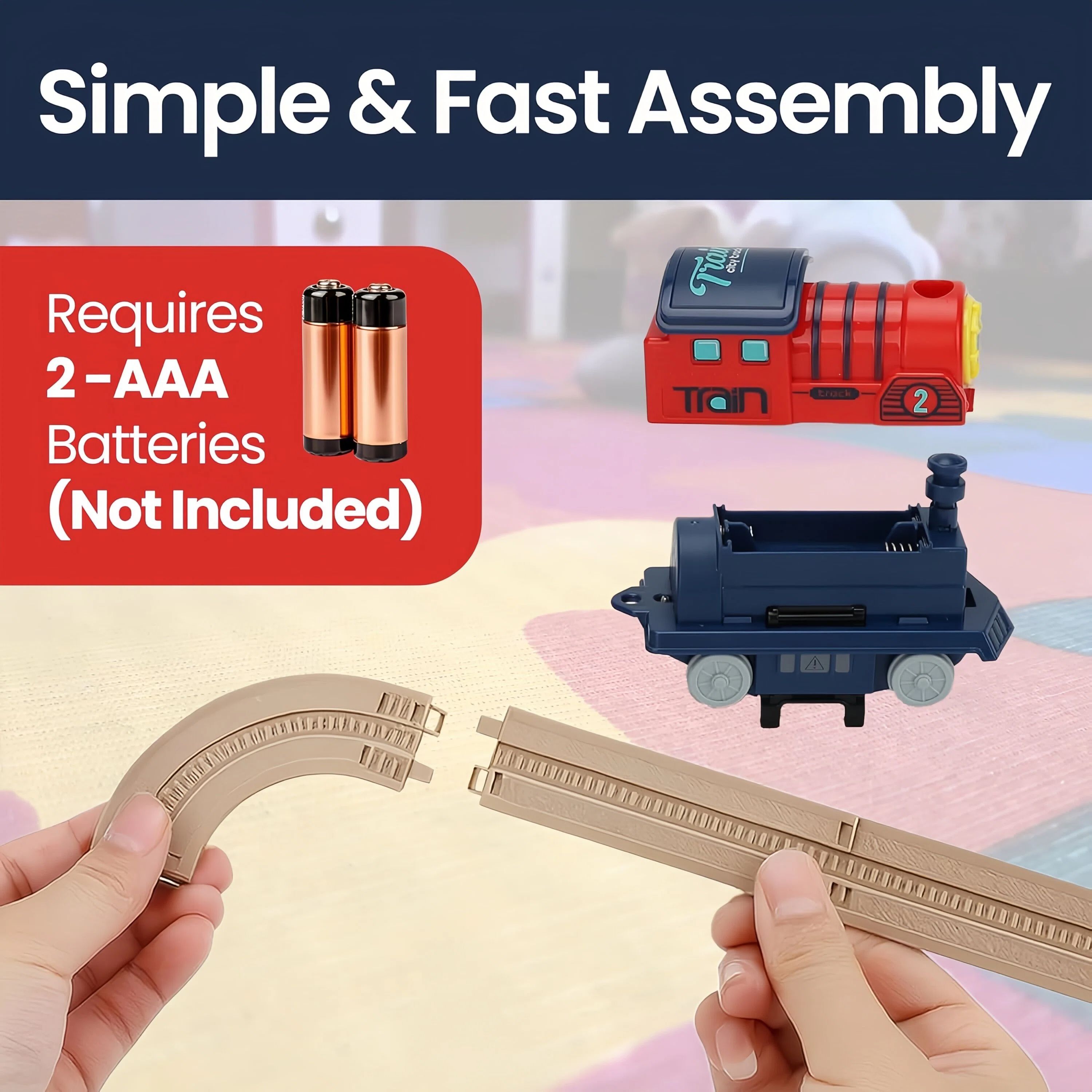 Convenience Store Electric Train & Track Set. Flexible assembly ...