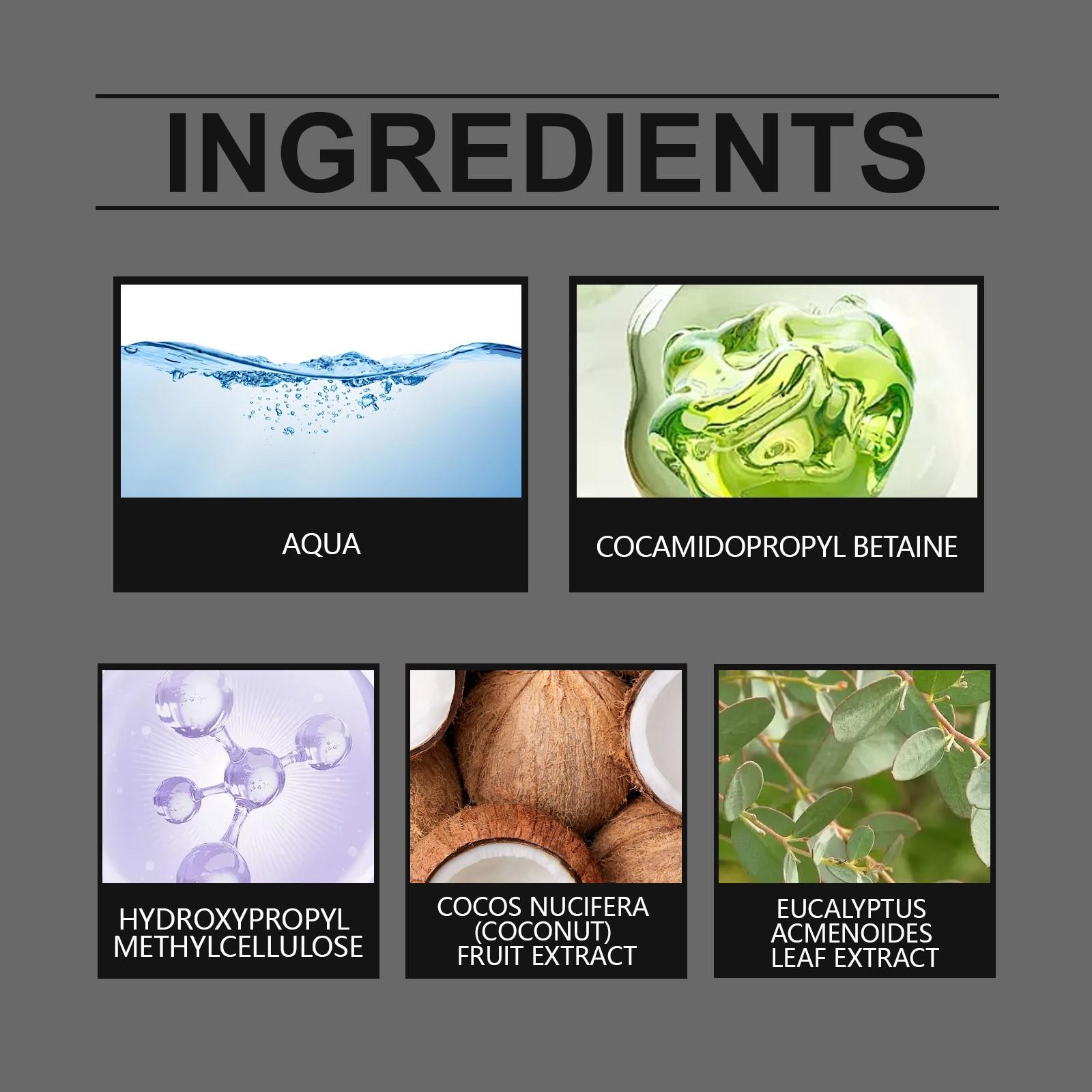 East Moon Eucalyptus Coconut Scented Bath Gel, Moisturizing and Hydrating, Gentle Cleansing, Refreshing Fragrance, Body Care