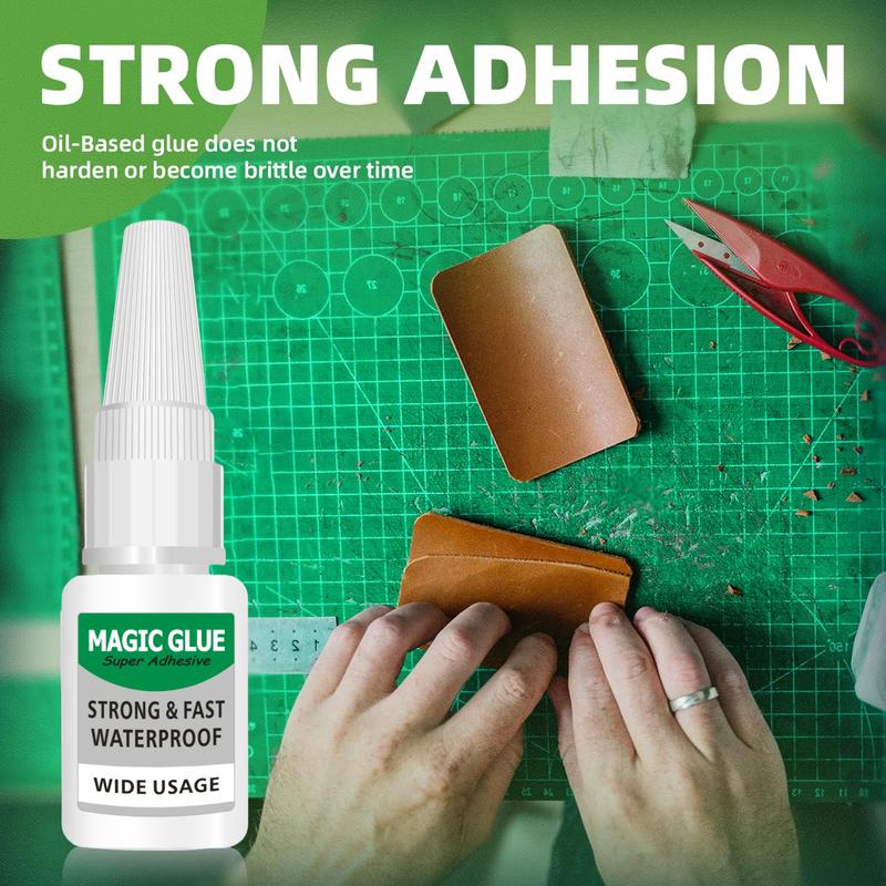 4PCS TrendReady Magic Glue Shoe Glue New Super Glue Clear, Strong Adhesive,Fast Drying Cyanoacrylate Glue for Wood,Rubber,Leather, Plastic, Metal, Rhinestone Jewelry, DIY Crafts