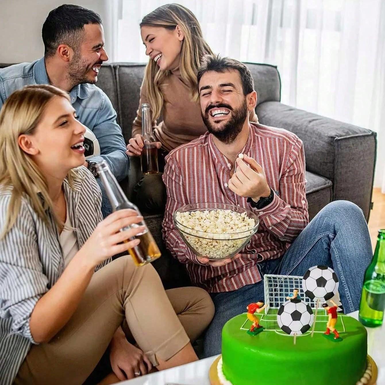 Football Theme Cupcake Decorations, Birthday Party Supplies, Usa Canada Mexico World Cup Sports Theme, 12/24 Pieces Paper Picks