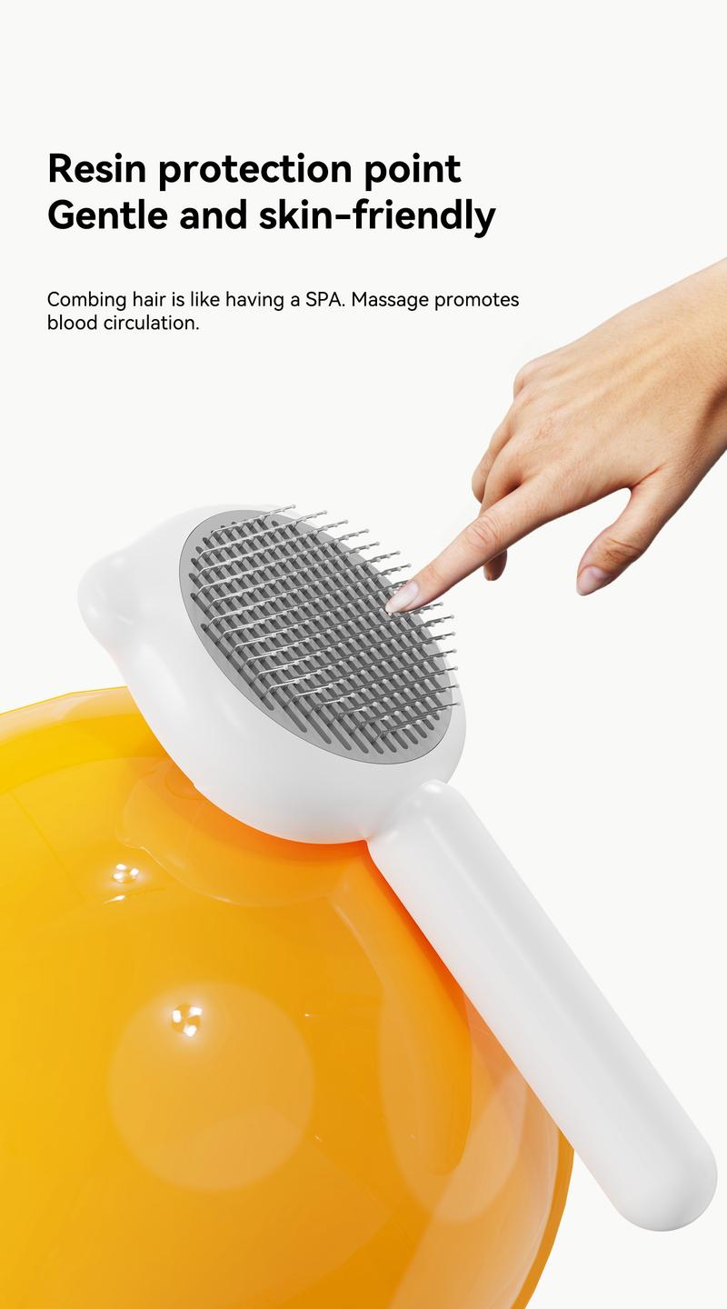 Cat Comb for Removing Loose Fur - Cat & Dog Brushing Tool, Pet Hair Remover, Perfect for Long-Haired Pets, Essential Grooming Accessory