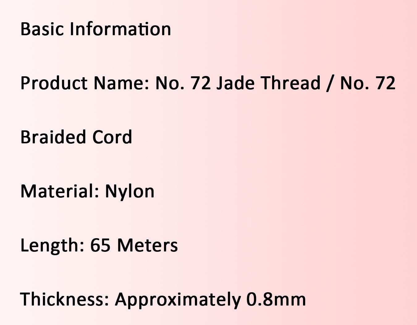 0.8mmx65m Matte Nylon Cord for DIY Bracelets, Jewelry Making, Beading and Craft Projects, Ultra-Durable Versatility String Multi-Color Available 0.8mmx65m Matte Nylon Cord for DIY Bracelets, Jewelry Making, Beading and Craft Projects, Ultra-Durable Versatility String Multi-Color Available