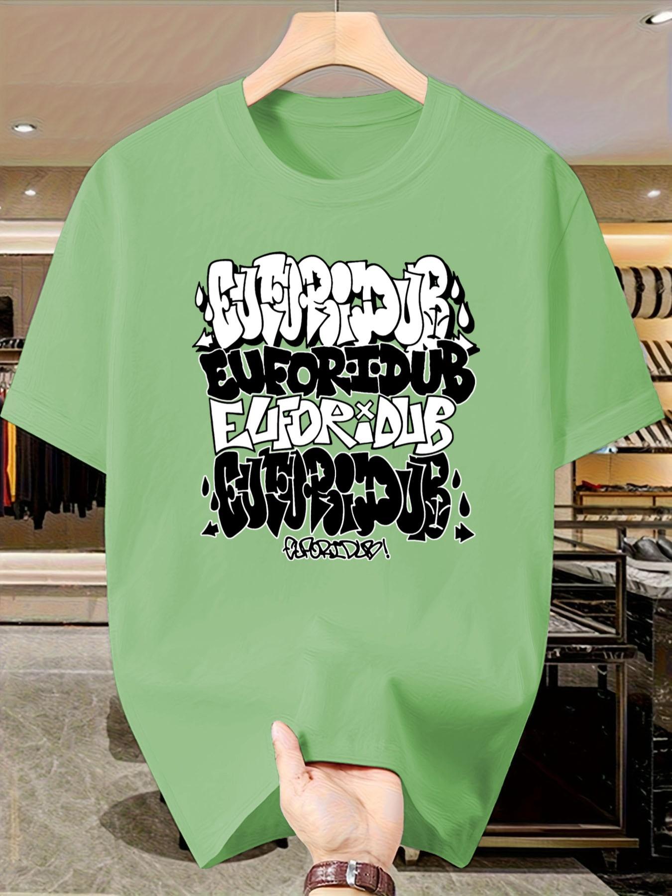 Graffiti T-Shirt Alert! Wild Style Print, Essential Streetwear Top, Short Sleeve Slim-Fit Casual Tee, Perfect for Urban Fashion