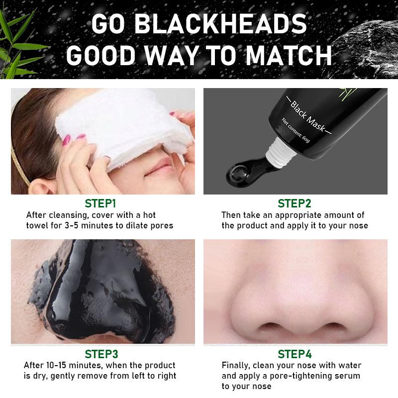 Black Mask, Blackhead Remover Mask, 1 Box Deep Cleansing Mask, Moisturizing Hydrating Facial Mask, Facial Skin Care Product for Women & Men
