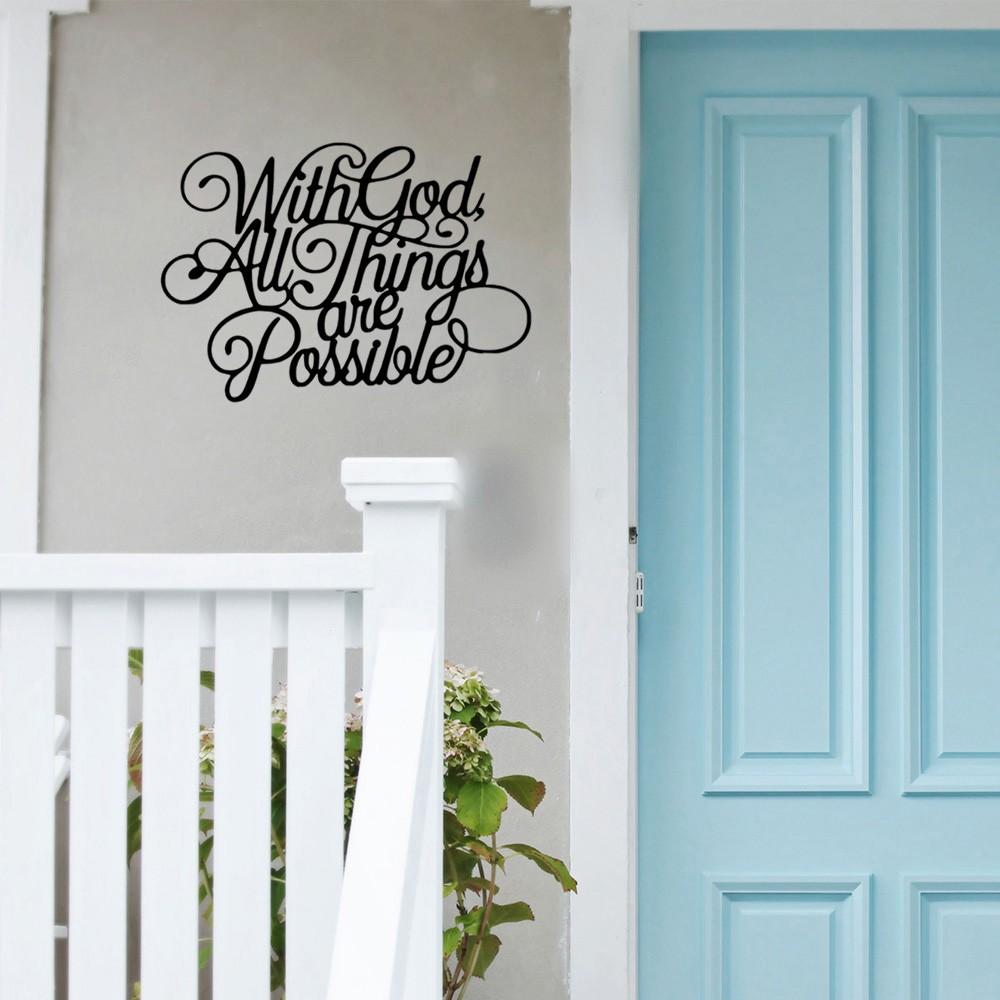 Metal Decoration with God, Abstract Art for Halloween, Christmas Decor, Versatile Metal Ornament, Perfect for Festive Celebrations