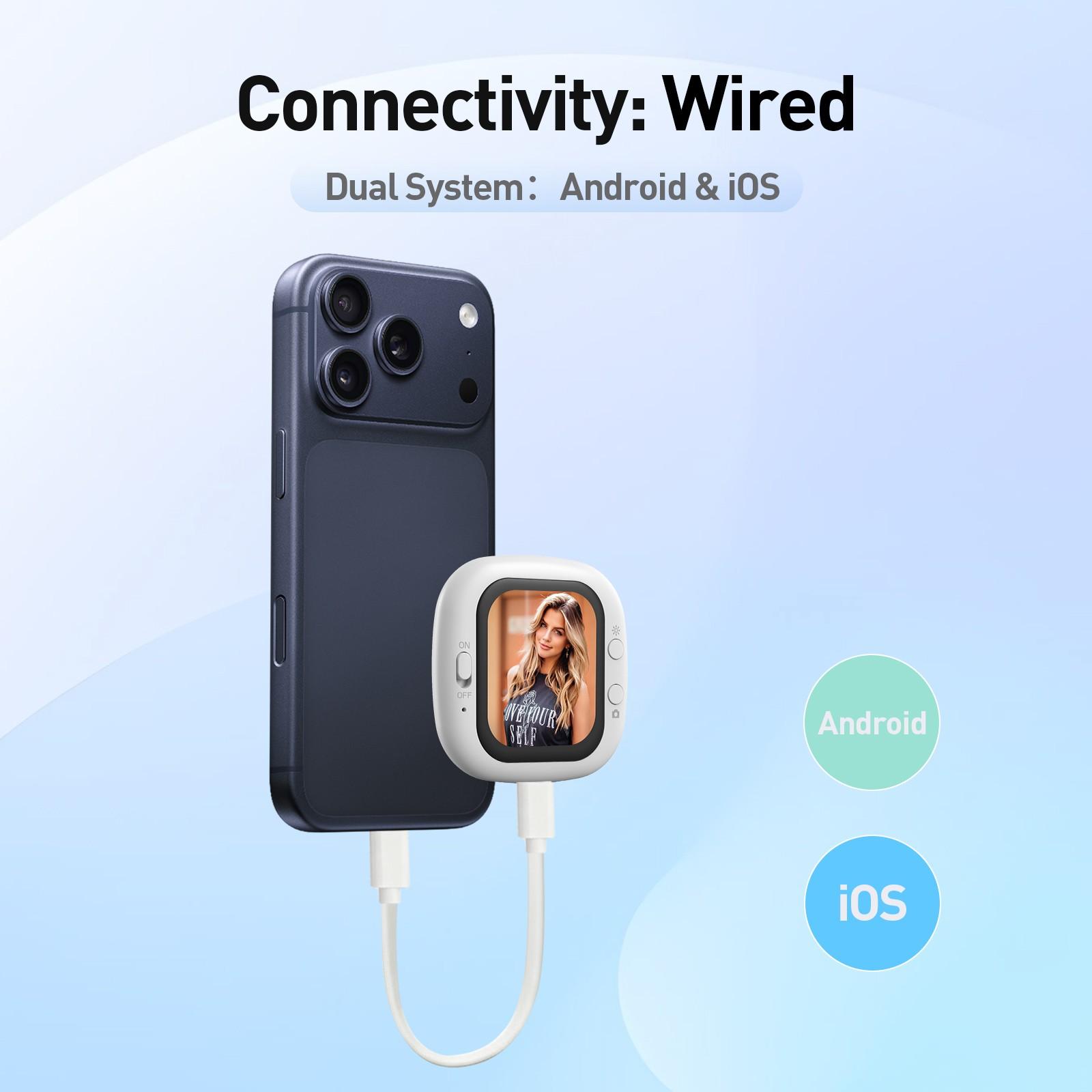 Magnetic Phone Rear Camera Selfie Video Camera Wireless Magnetic Phone Vlog Mini, Portable & Convenient Design, Perfect for Capturing Moments, Smartphone Camera Accessories