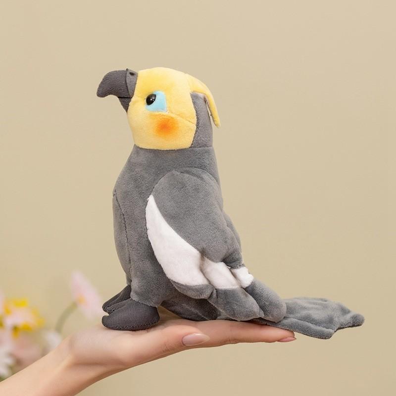 Realistic Parrot Plush Toy, Zoo Memorial Gift, Soft Stuffed Animal Companion, Play Doll, Perfect Present for Kids