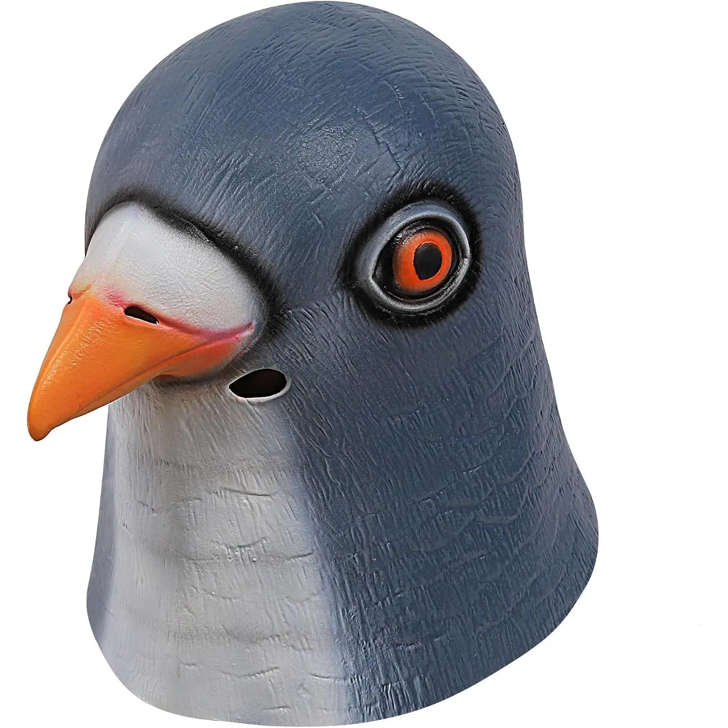 Latex Pigeon Full Head Bird Mask for Halloween Costume Party Cosplay, Grey BlueGift