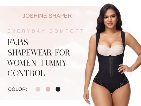 JOSHINE SHAPER Shapewear Bodysuit for Women Tummy Control Fajas Waist Trainer Girdles Butt Lifter Thong Open Bust Body Shaperwear SpringStatements