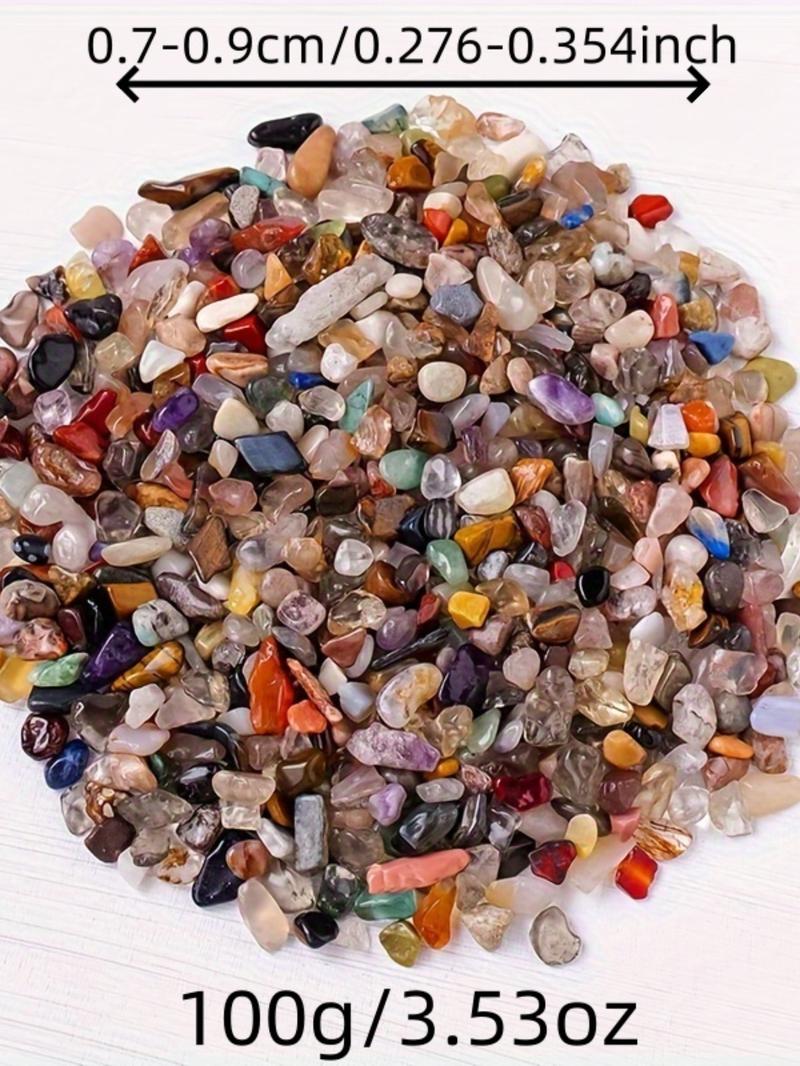 Natural Stone Decoration, Colorful Natural Crystal Stone, Natural Crystal Stone Aquarium Gravel, Sea Glass Rock Sand for Fish Turtle Decoration, Fish Tank