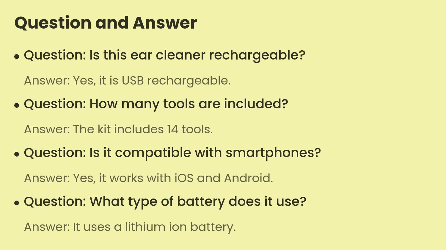 Ear Wax Cleaner with Camera and LED Light, Ear Wax Remover, Ear Pick Set, Complete Ear Cleaning Kit with 6 Spoons and 8 Tools, iOS and Android Compatible Personal Care