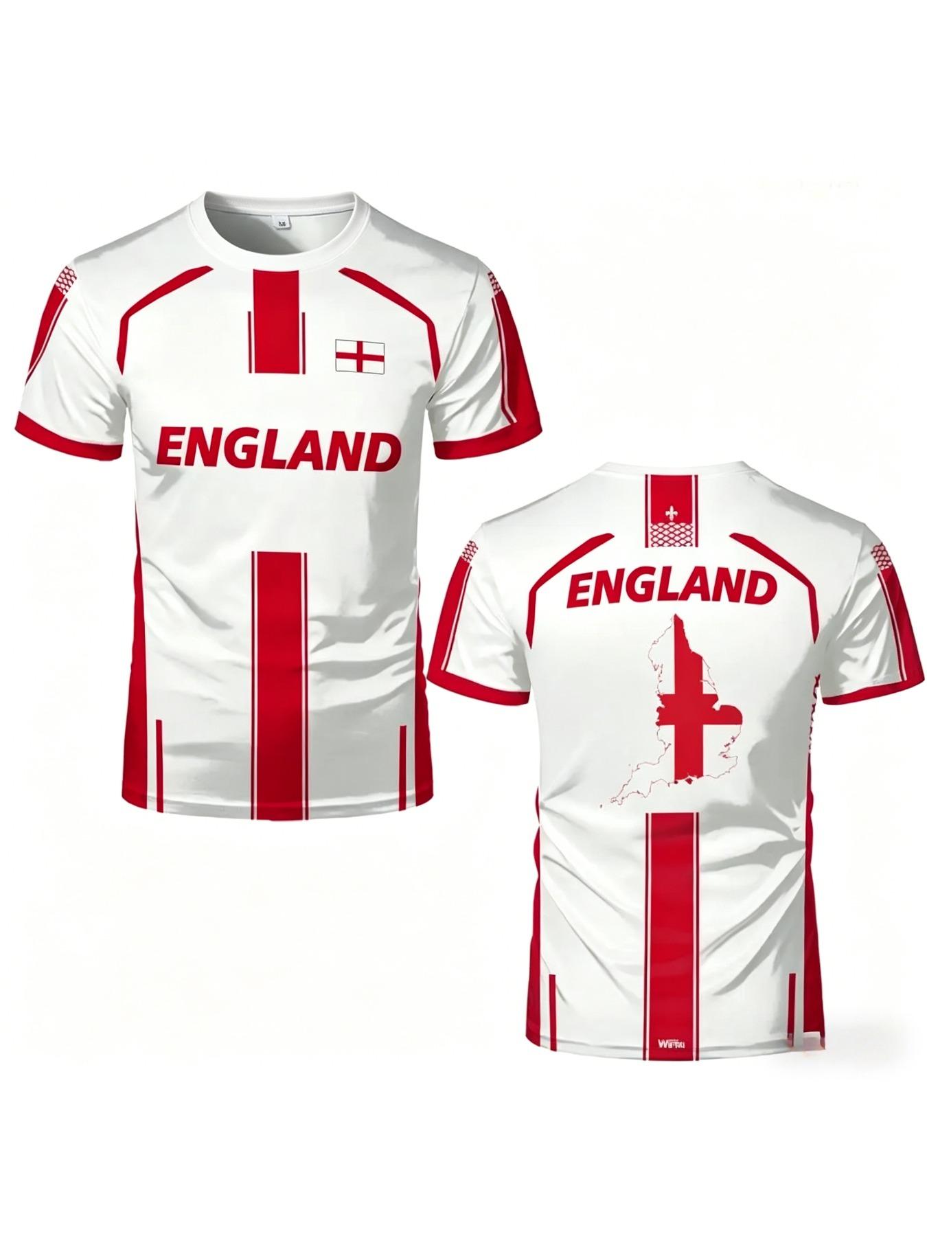 2026 New England Flag Print T-shirt Summer Outdoor Sports Breathable Quick-Drying Jersey Men Women Football Training Jerseys