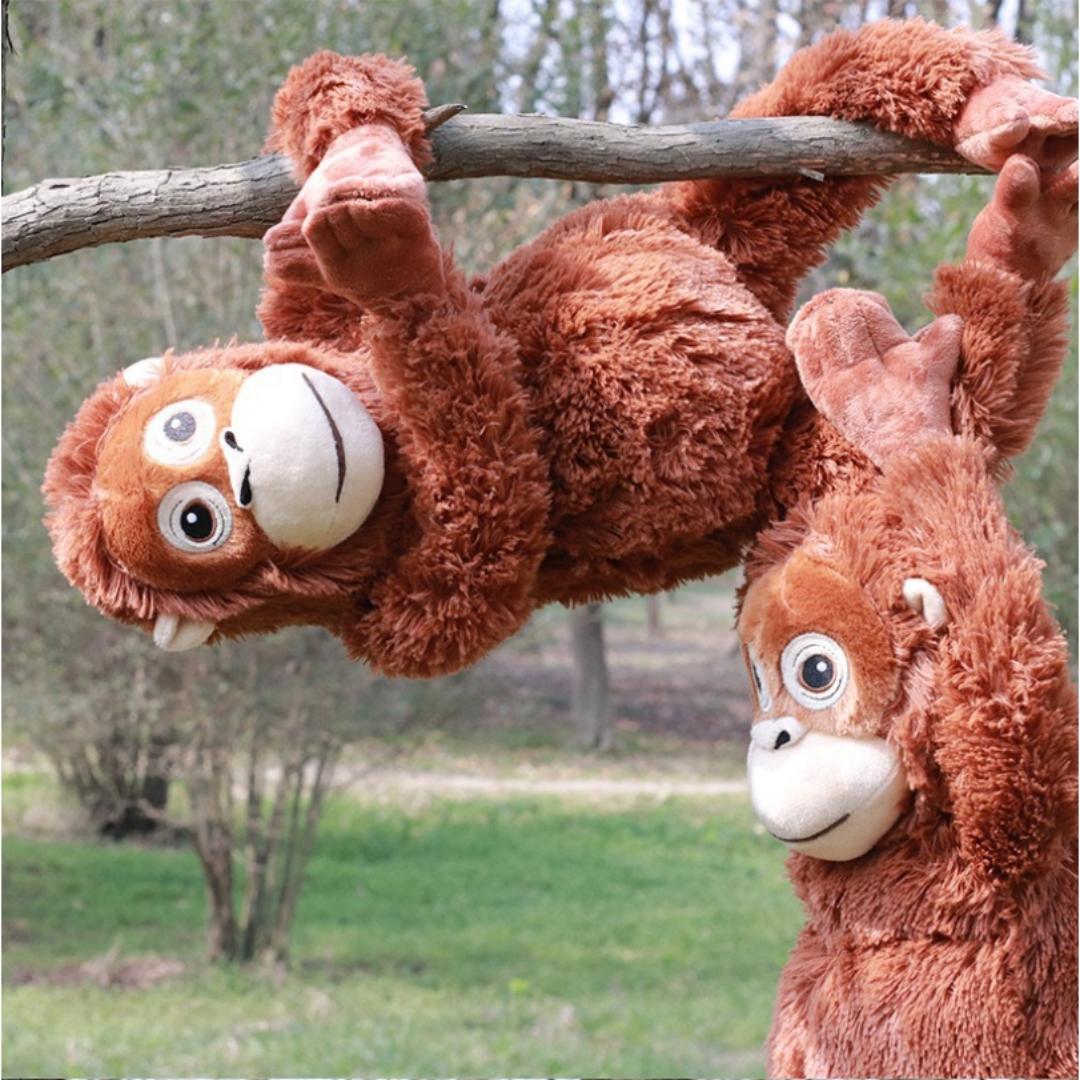 60cm/44cm Jungesku Gorilla Monkey Plush Toy, Gibbon Pillow—Cute Gorilla Plush, Fun and Creative Monkey Pillow, Children's Sleep Companion, Comfort Doll, Birthday Gift