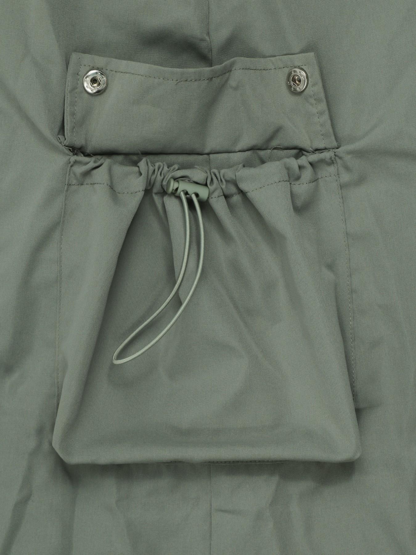 GILIPUR Army Green Drawstring Multi-Pocket Cargo Maxi Skirt — American Retro "It-Girl" Style, High-Waisted A-Line Casual Skirt — Women's Everyday Wear (TChic)