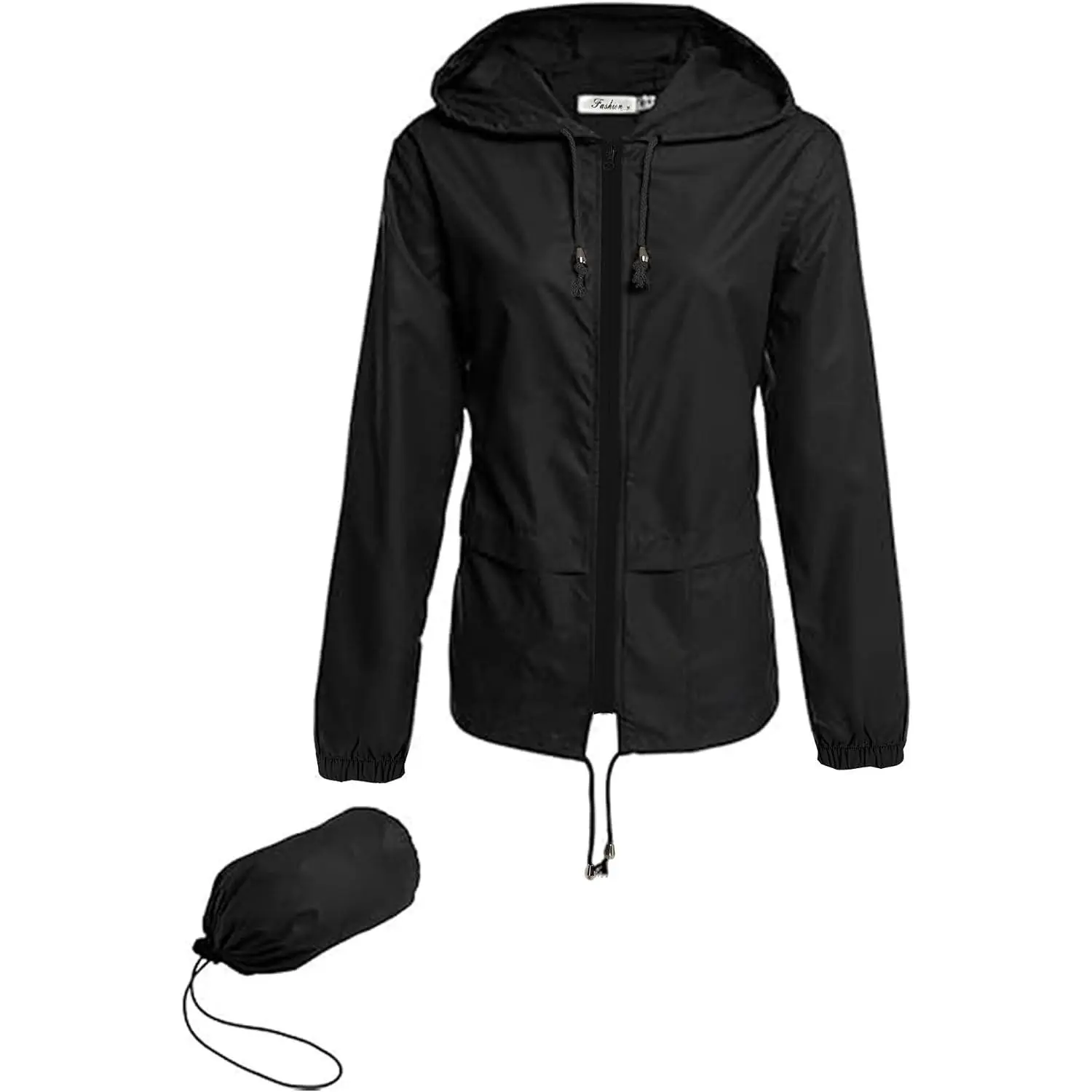 Women's Lightweight Waterproof Packable Rain Jacket with Hood & Pouch - Windbreaker Raincoat for Hiking TravelGift