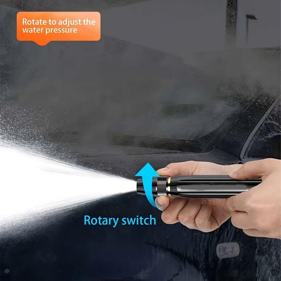 Adjustable Range Hose Nozzle, Multi-Purpose Water Sprayer, High Pressure Car Wash Spray Gun, Garden Hose, Water Booster Nozzle