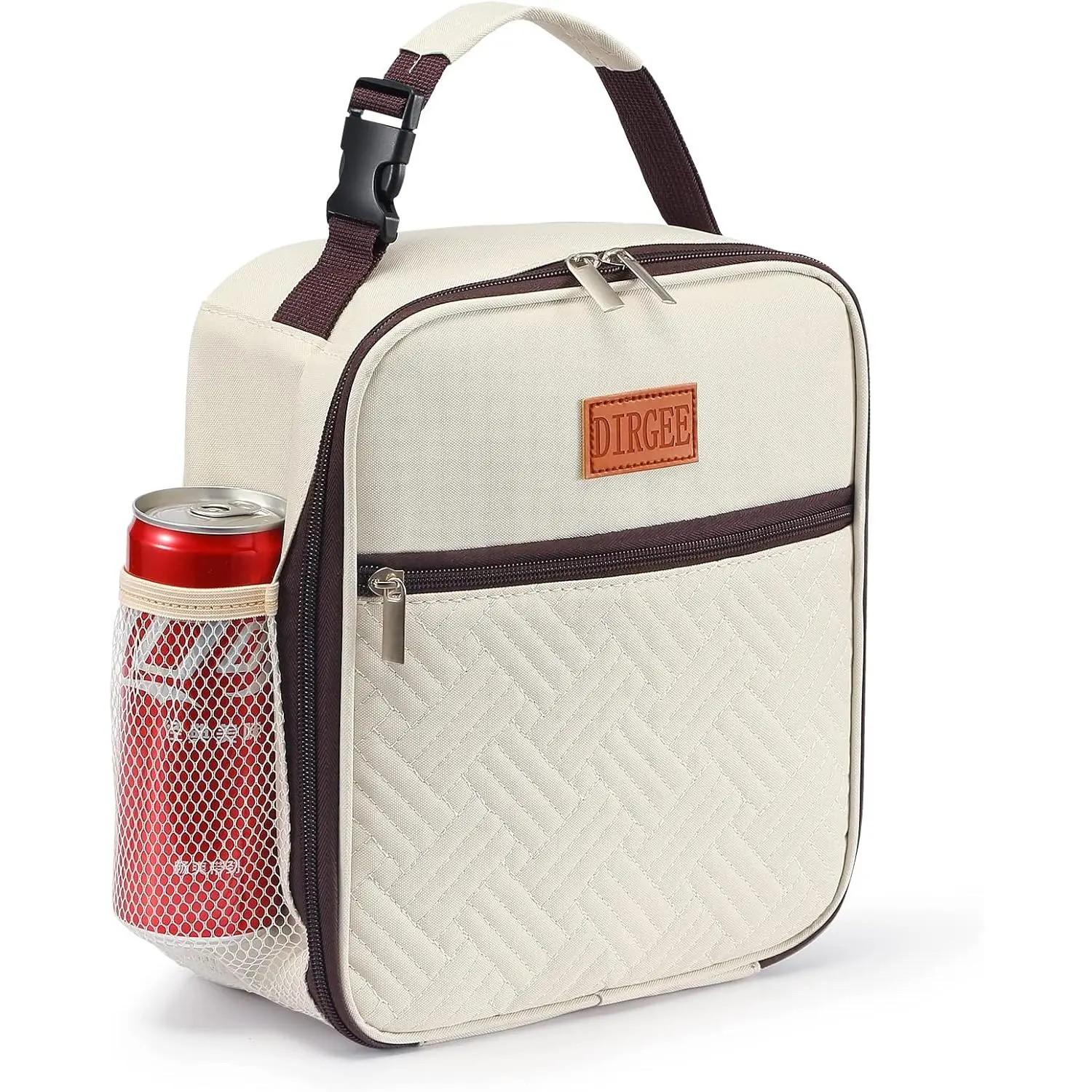 Lunch Bag for Women Insulated Lunch Bag For Men Adults Small Lunch Bag | Leakproof Freezable Cooler Bag Reusable Portable Lunch Box Office Work (White)