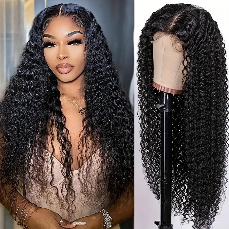 Bling Hair 100% Real Hair Wigs 13x6 Lace Frontal Wig Deep Wave Cheap Wigs 180% Density Natural Color For Women On Sale Clearance