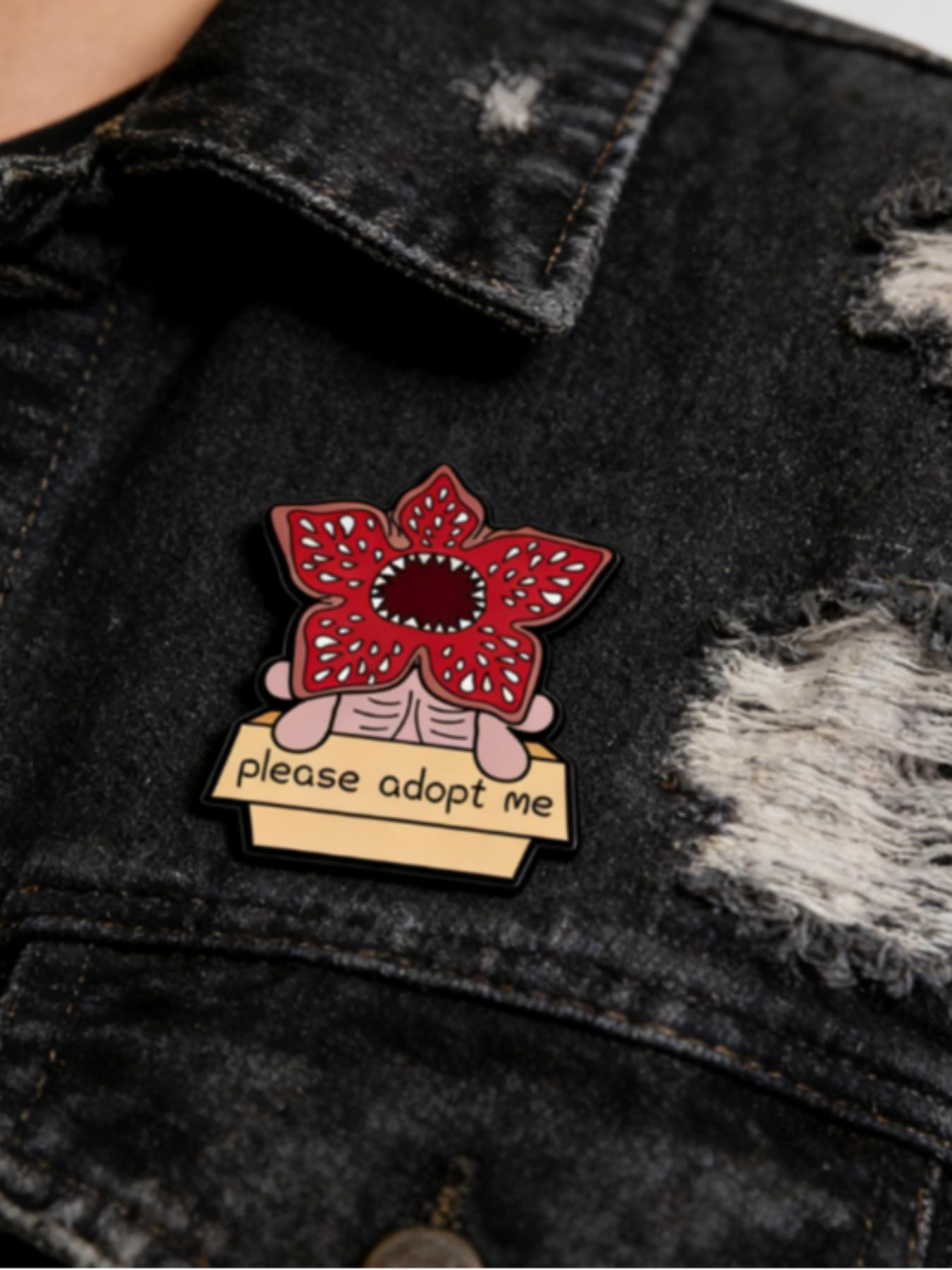 Stranger Things Enamel Pin Set – Officially Inspired Demogorgon & Eleven Poster Pins, Collectible Netflix Fan Merch, Perfect Gift for Halloween, Christmas & Season 5 Premiere