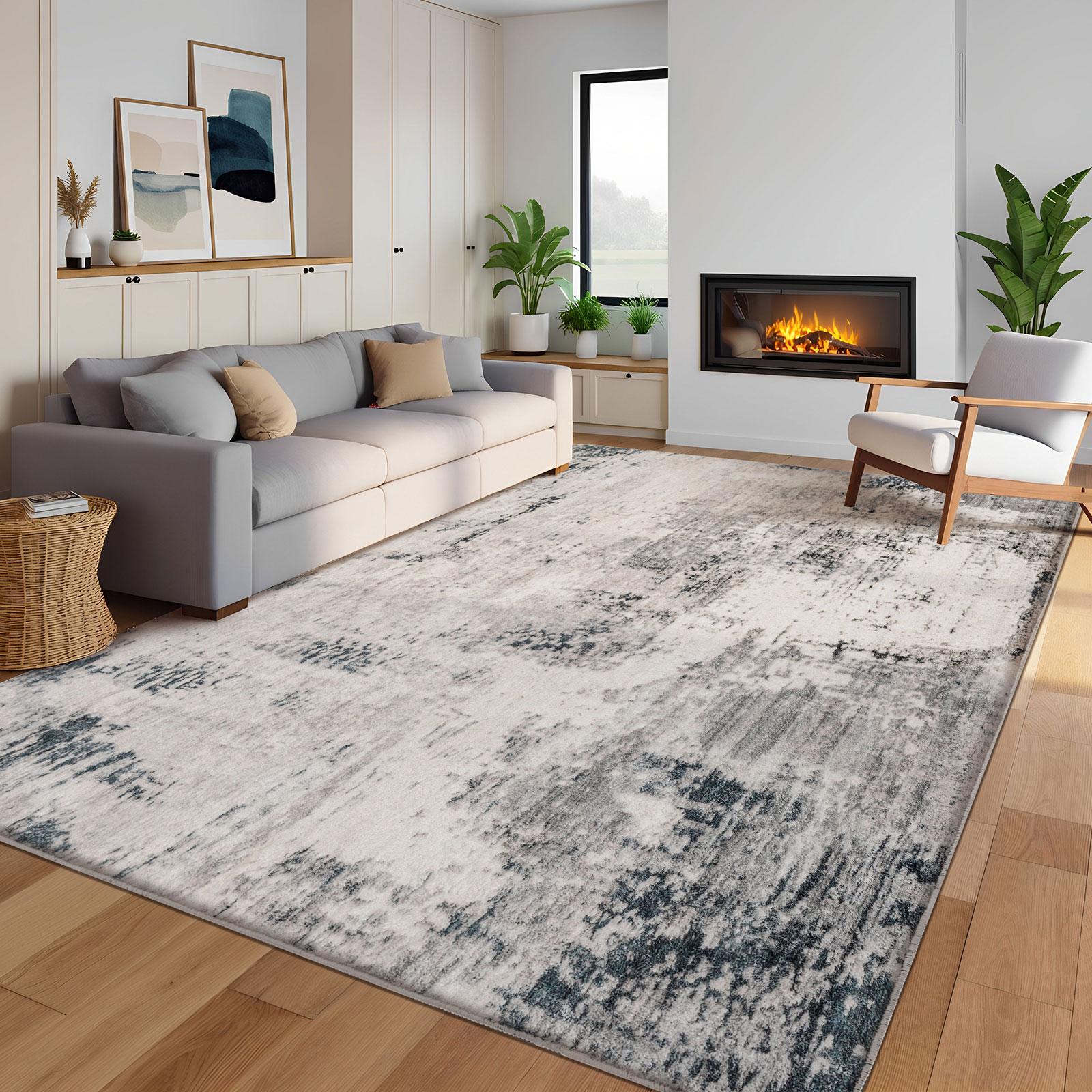 Soft Comfortable Carpet with Modern Simple Design, Ideal Modern Abstract Rug for Bedroom, Kitchen, Living Room, Dressing Room and Bedside Indoor Use, Home Decor Rug, Holiday Gift