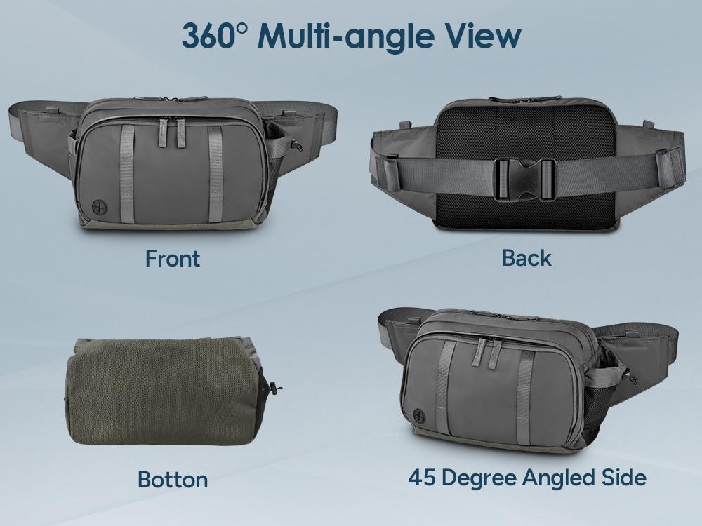 travel inspira Waist Pack Bag Fanny Pack for Men&Women Hip Bum Bag with Adjustable Strap for Outdoors