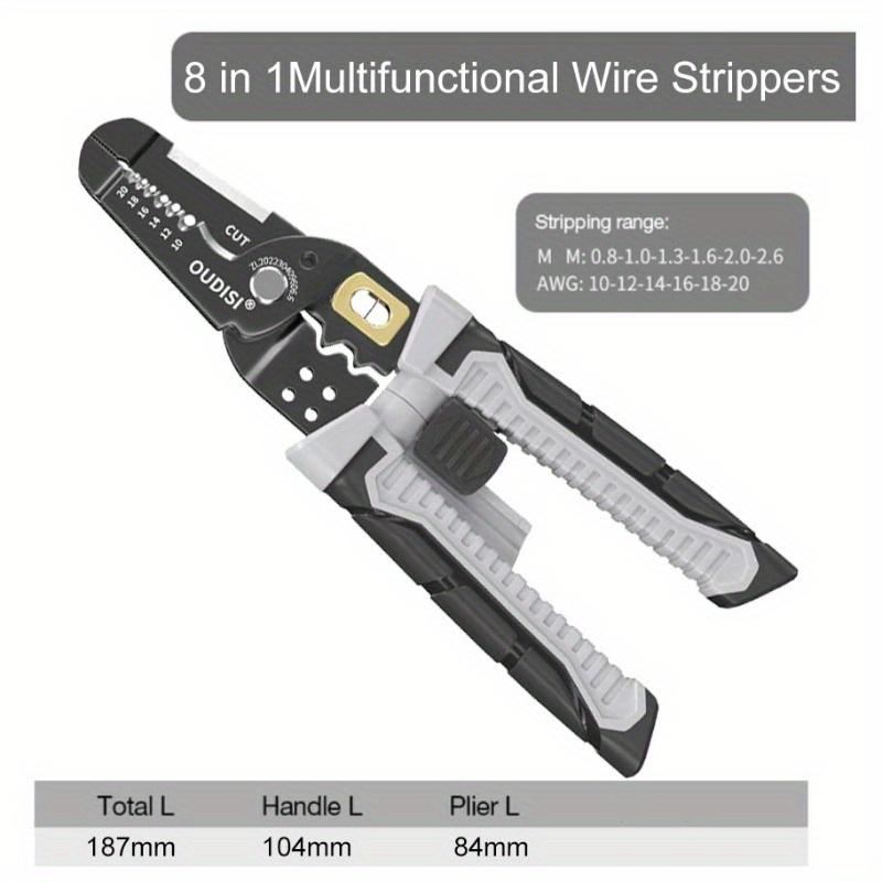 New Wire Stripper Pulling Plier Wire Cutter Multifunction Repairing Scissors Electrical Stripping Crimping Plier Hand Tool