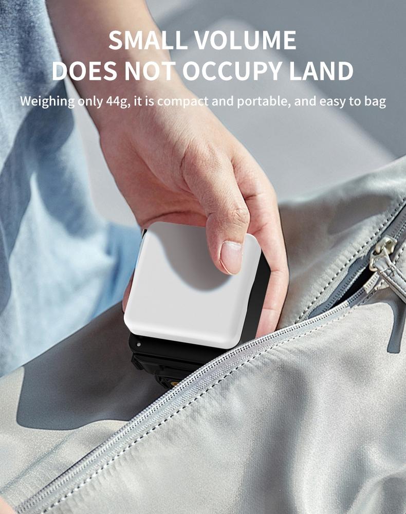 Waterproof Action Camera Fill Light for Night Riding & Diving, Mini Rechargeable Video Light for Vlog, 3300-6500k LED Lights