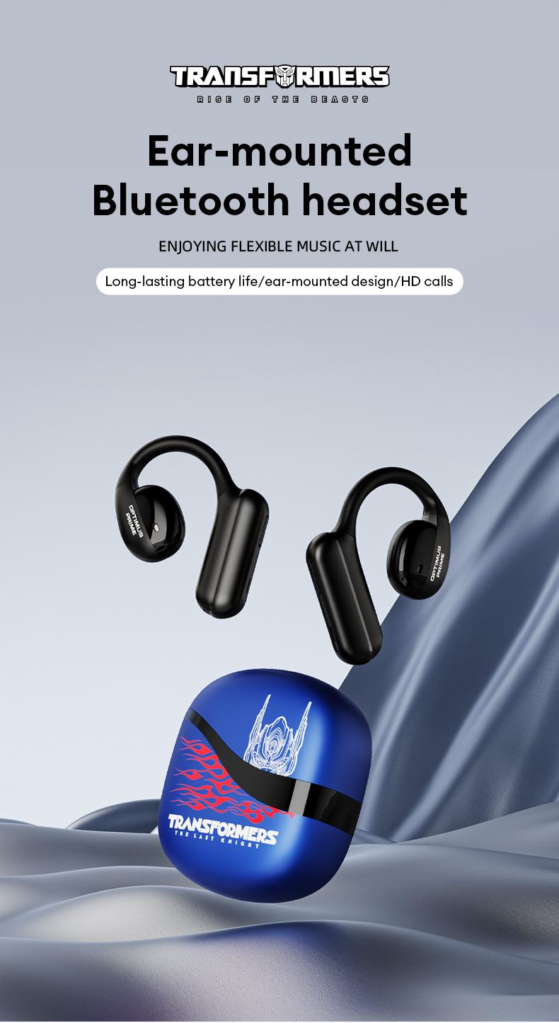 Transformers T21 Ear-Mounted Bluetooth Headset Bluetooth 5.4 360°Stereo Sounds Effects Large Capacity Battery