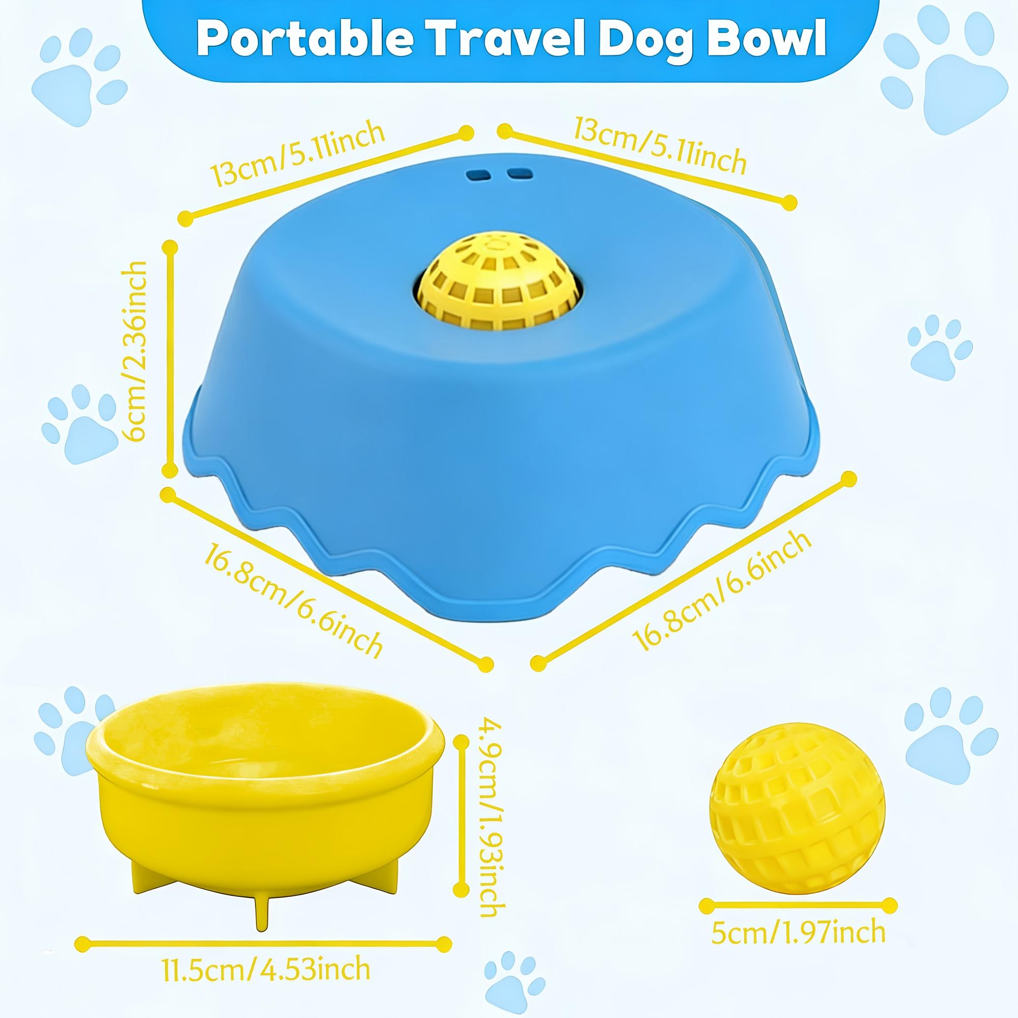 Pet non-slip fun ball slow feeder bowl, suitable for both cats and dogs, a fun and interactive feeding tool.