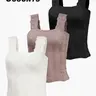 Women's Floral Embossed Sports Tank Top, Casual Solid Textured Sleeveless Sports Top for Yoga Gym Workout, Ladies Sportswear for All Seasons, Fitness Workout Vest, Sleeveless Gym Tops