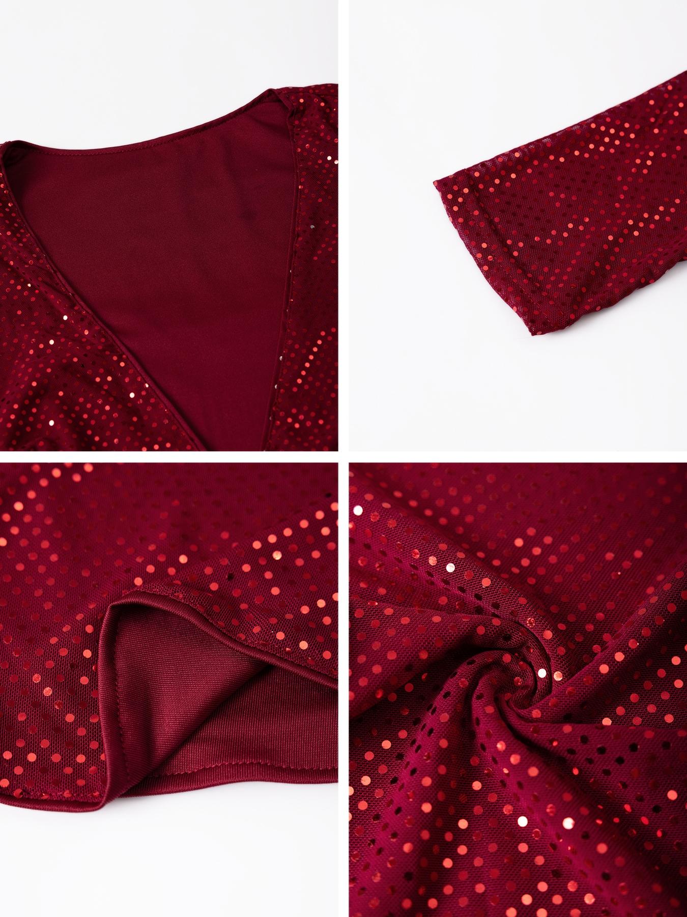 Women's Spring & Fall Y2K Sexy Deep V Long Sleeve T-Shirt Top, Comfortable Fabric, Perfect Choice for Dates and Parties