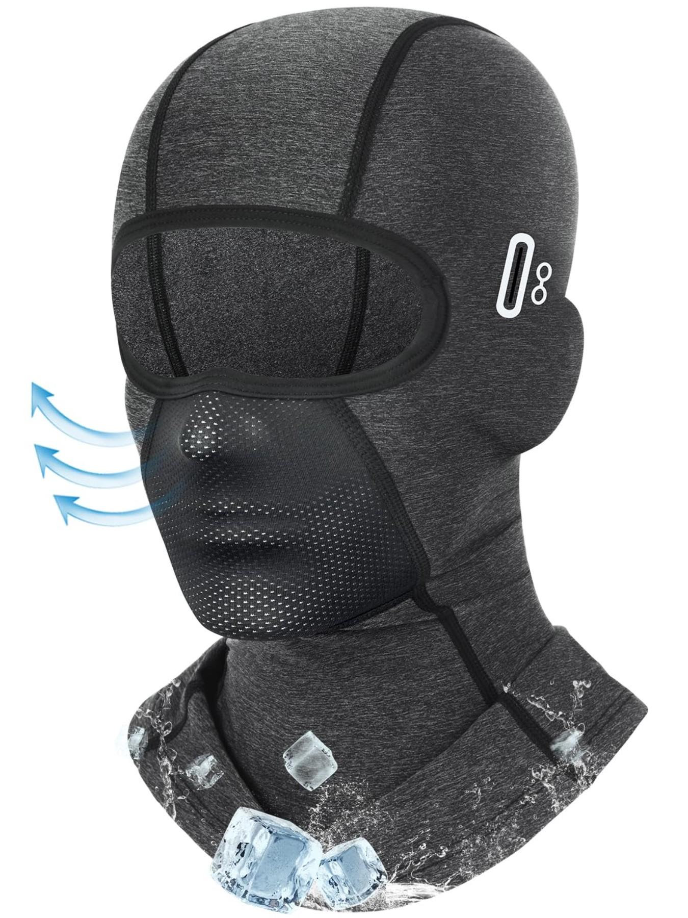 Unisex Summer Ice Silk Sun Protection Headwear, Breathable Motorcycle Mask for Outdoor Riding, Versatile UV Shield Face Cover, Outdoor Sports Mask