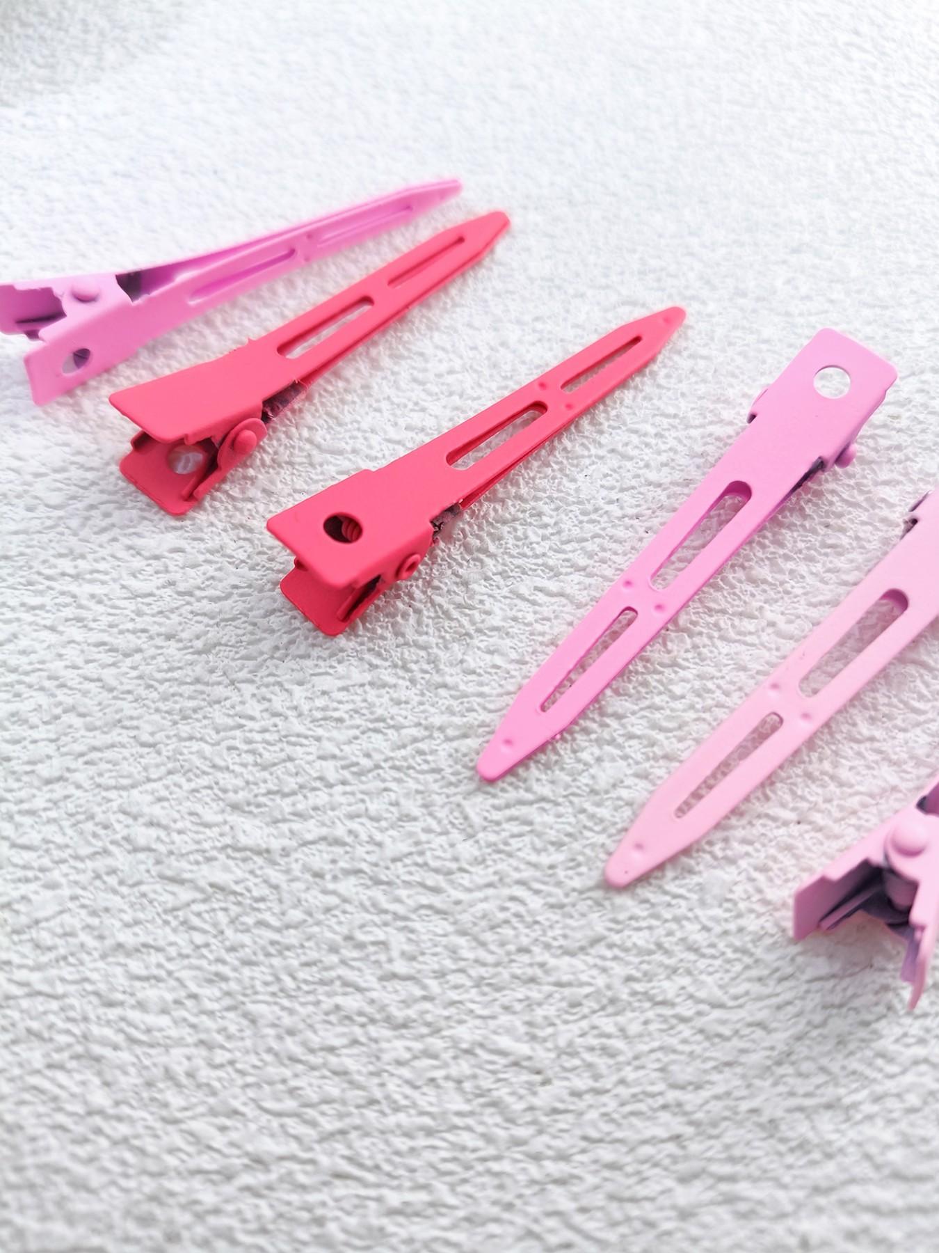 1 Pack 6 Pcs 5.5cm Hollow Point Metal Duckbill Clips, Ideal for Bangs Wavy Hair and Side Part, Perfect Daily Wear Gift for Mother's Day