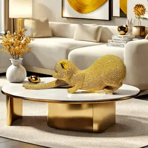 Creative Stretching Cat Sculpture Statue, Perfect for Living Room Entry Bedroom Office Desk, Thanksgiving Valentine's Day Gift