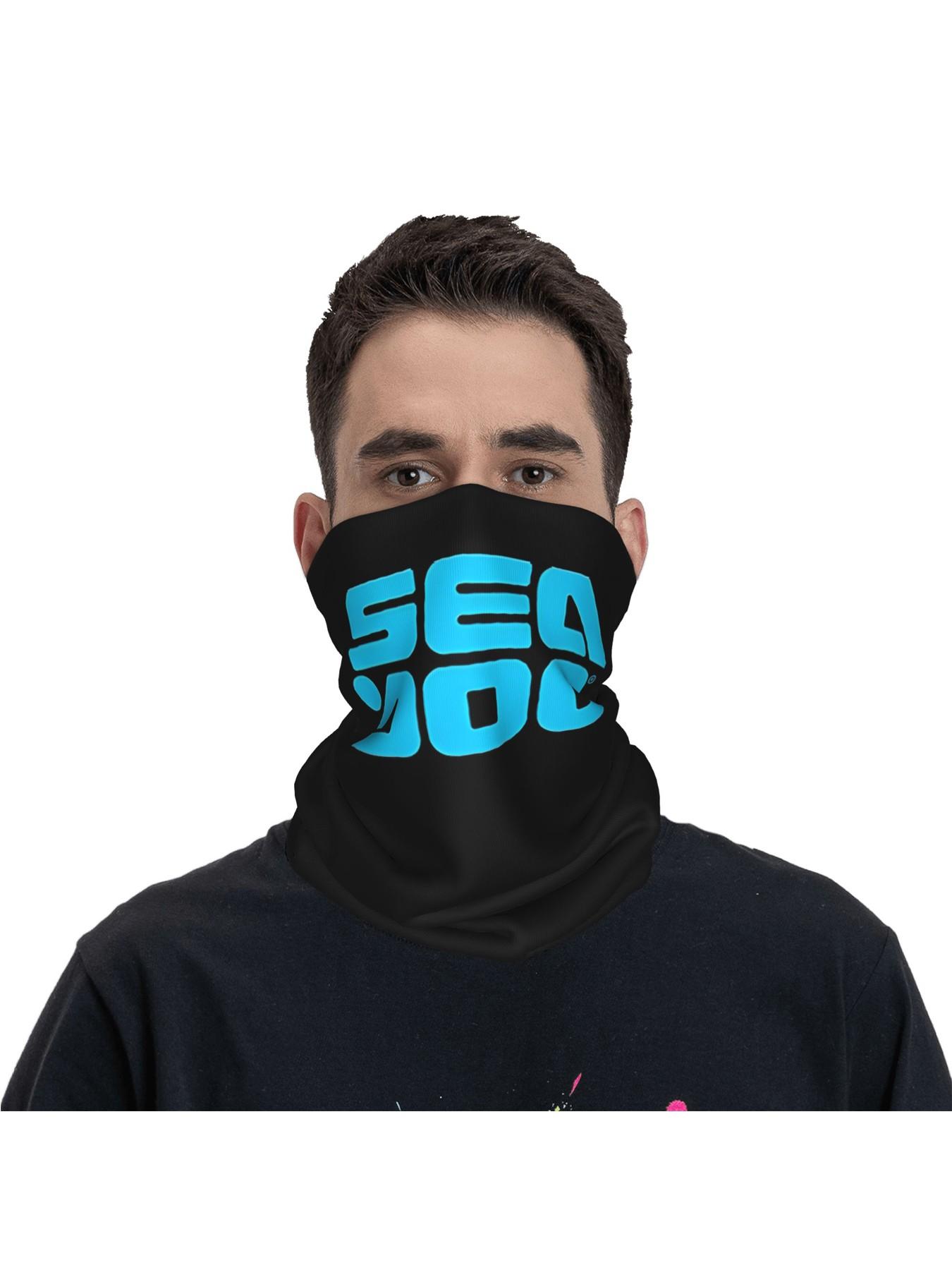 1PC	See Doo Watercraft Pontoon Jetski Boats 6 Bandana Neck Gaiter Motorcycle Club Face Mask Running Unisex Adult Washable