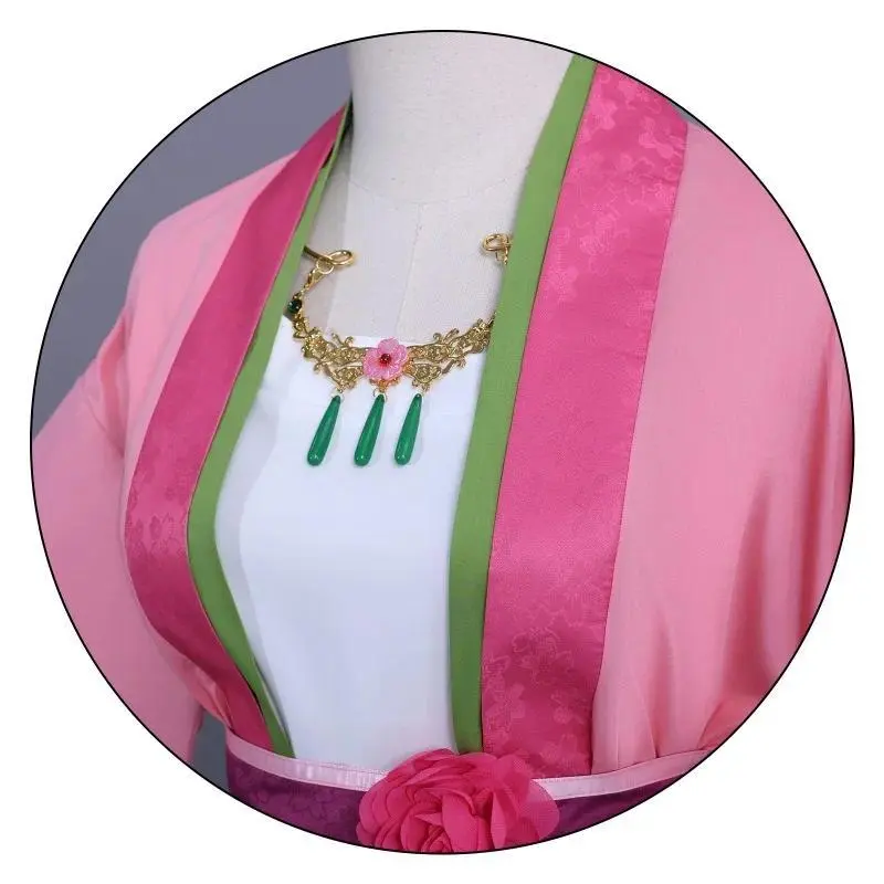 New Smlz Garden Party Maomao Cosplay Costume Kimono Wig Anime The Apothecary Diaries Pink Dress Halloween Party for Women Girl