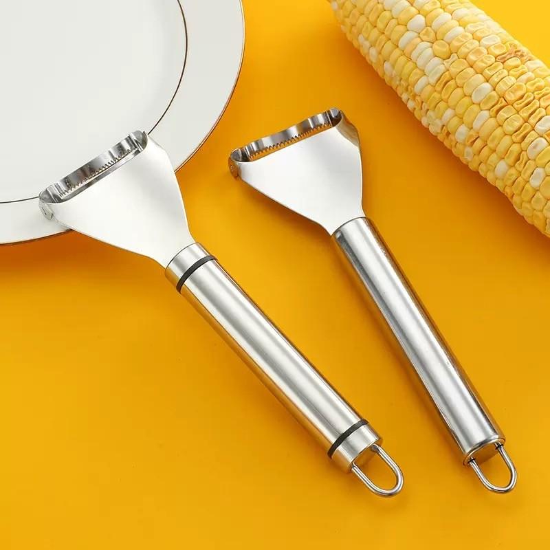 Kitchen Home Stainless Steel Corn Kernel Separator Sheller Knife, Quick Grain Separation, Easy Corn Kernel Removal, Universal Size
