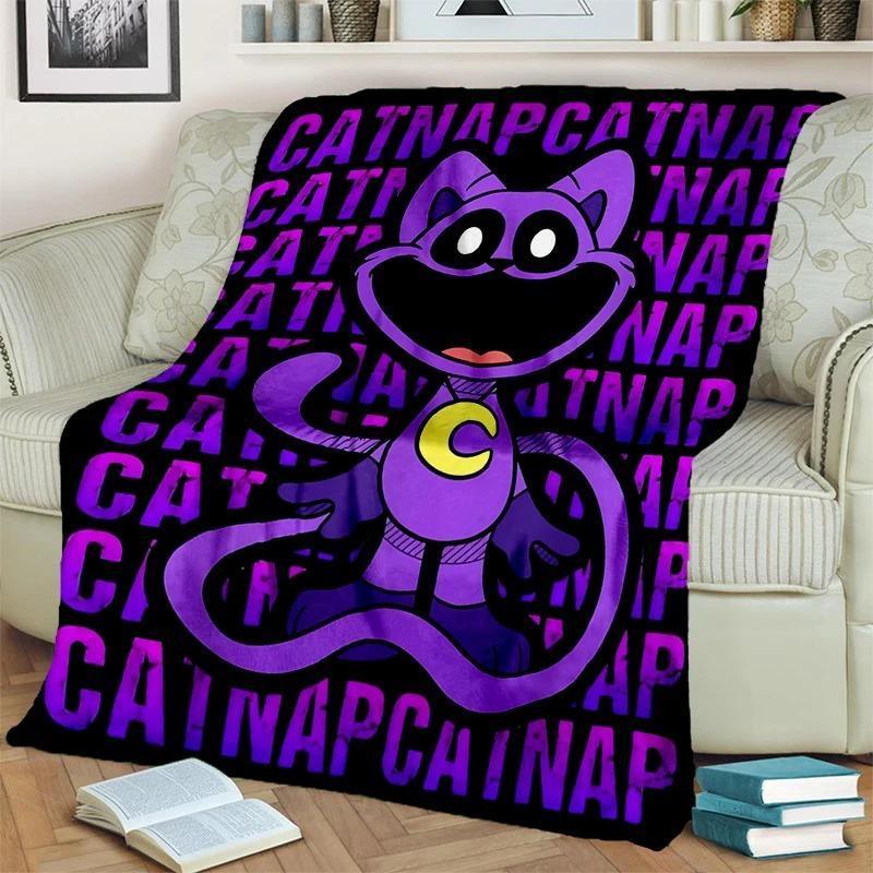 CatNap Smiling Critters Poppy Playtime Flannel Blanket, Soft Throw
