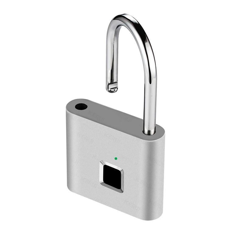 Smart Fingerprint Hanging Lock, USB Rechargeable, Biometric Fingerprint Lock, Zinc Alloy Security, Easy One-Click Operation