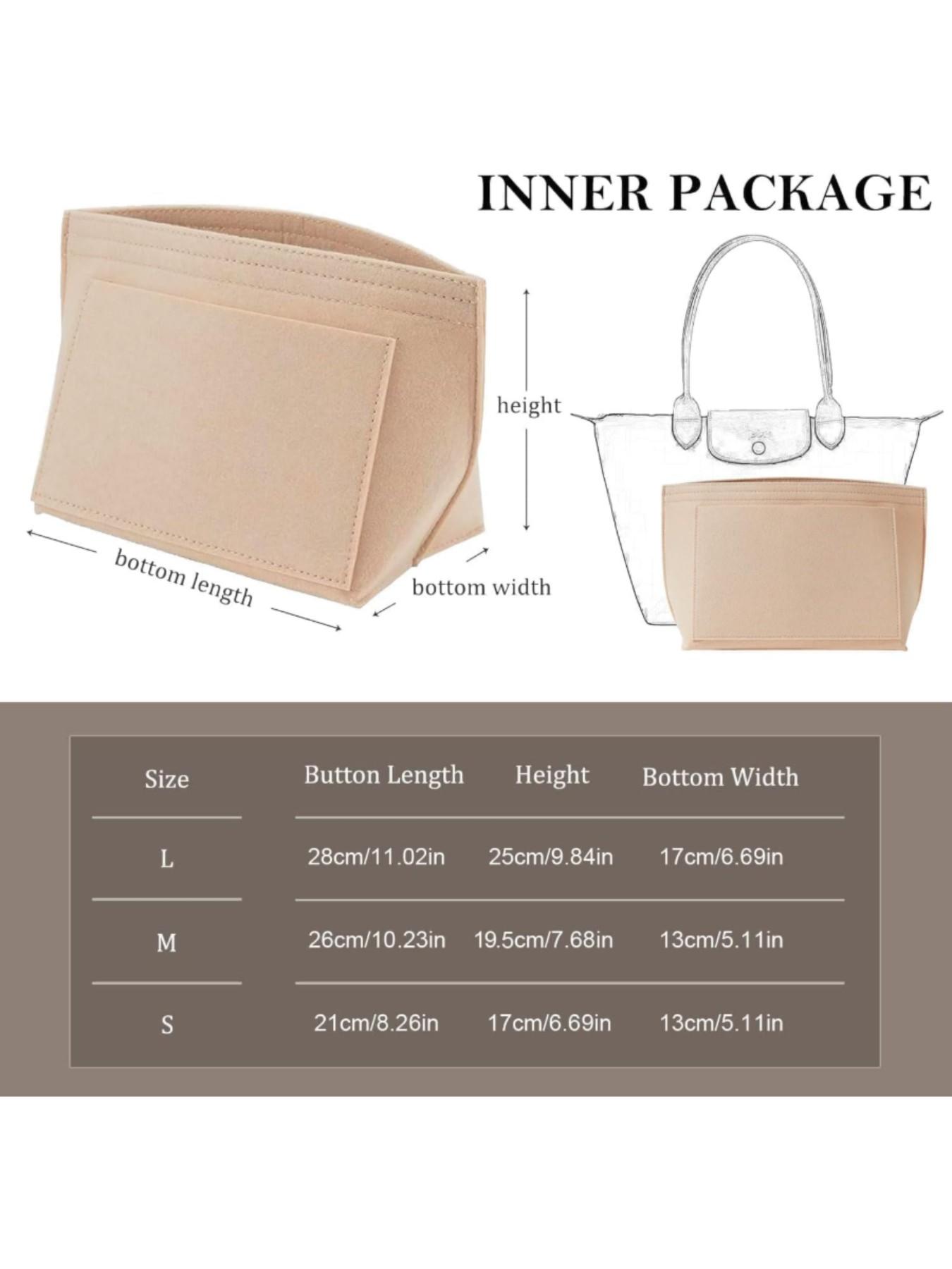 Handbag Storage Bag, Felt Inner Lining, Zipper Closure, Large Capacity, Multi-Pocket Design, Multiple Compartments, Easy Organization, Purse Organizer, Tote Organizer, Multifunctional Organizer, Multi Purpose Organizer