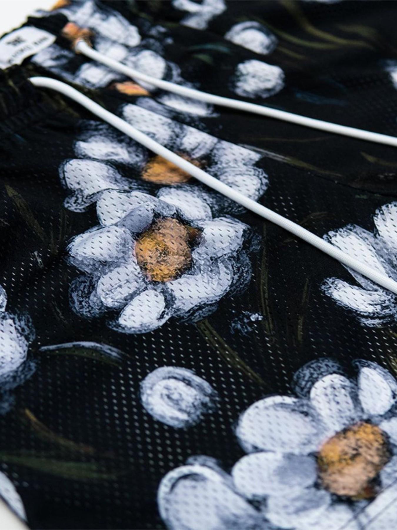 Ryoko/rain Casual Mesh Basketball Shorts for Men and Women, Summer Above-The-Knee Four-Quarter Pants, Elastic and Versatile