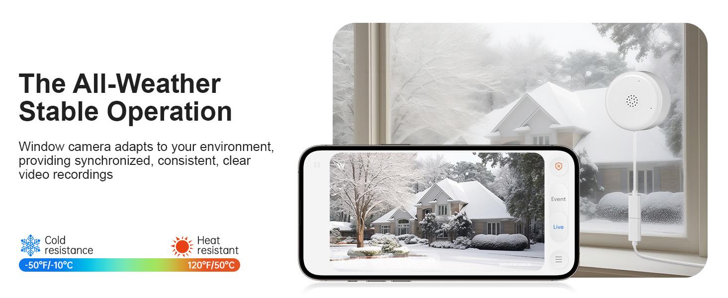 2K HD Window Security AI Camera, 4MP WiFi Indoor Camera with Starlight Night Vision & AI Smart Alerts for Home 2K HD Window Security AI Camera, 4MP WiFi Indoor Camera with Starlight Night Vision & AI Smart Alerts for Home