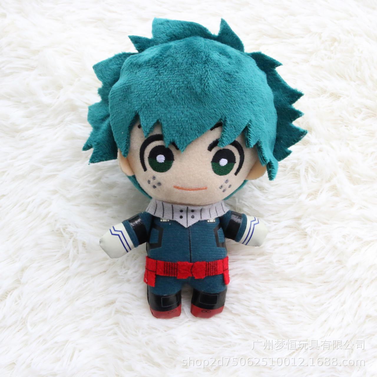 Anime Midoriya Izuku Bakugou Katsuki Todoroki Shoto Plush Keychain Figure Cosplay Cartoon Accessories Props