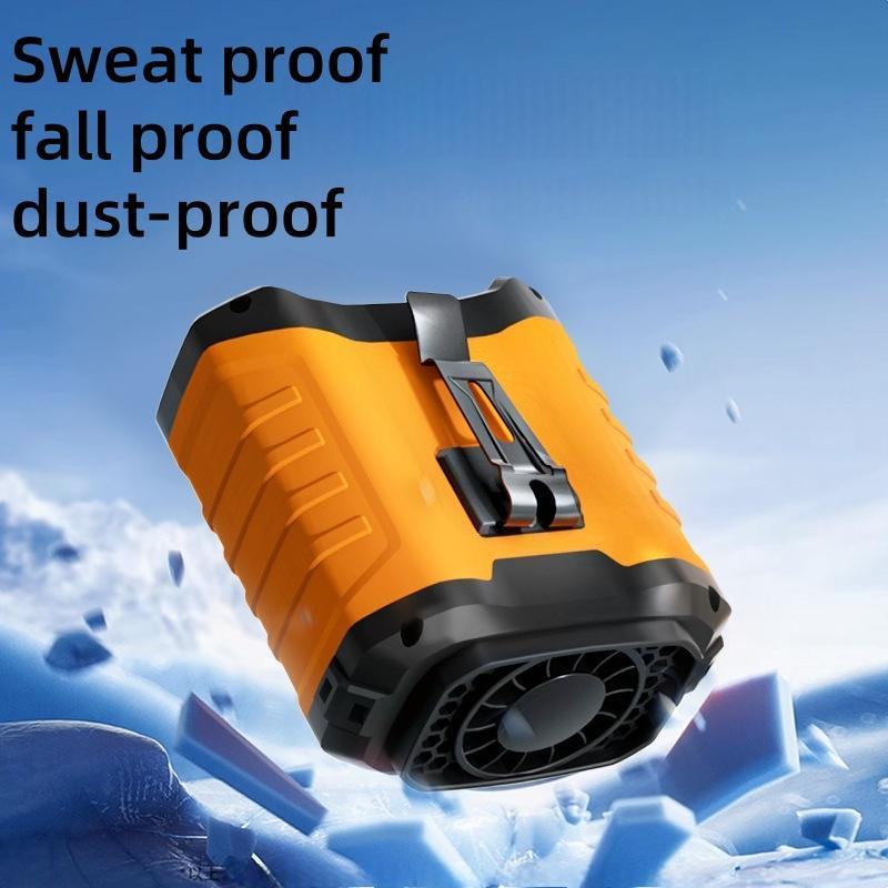 2026 Upgrade 10000mAh Portable Waist Fan Clip on Wearable Belt Personal Fan Rechargeable Battery Operated with 5 Speeds & Flashlight Neck Hands-Free 40H Cooling for Hiking, Camping & Summer Adventures, Outdoor Camping Accessories Power Bank